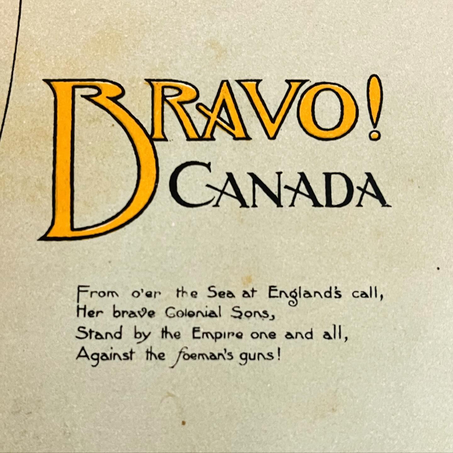 Vintage Bravo Canada postcard