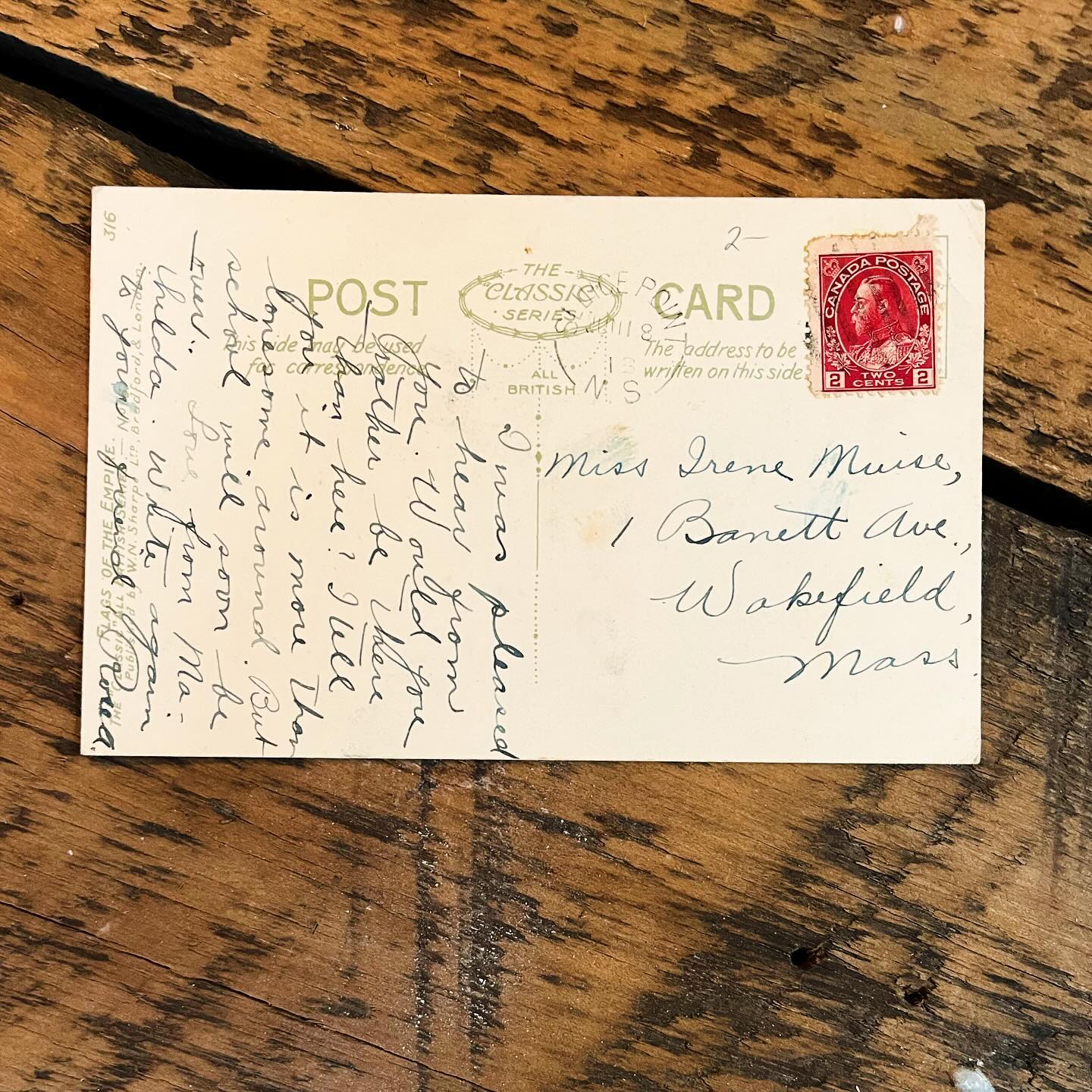 Vintage Bravo Canada postcard