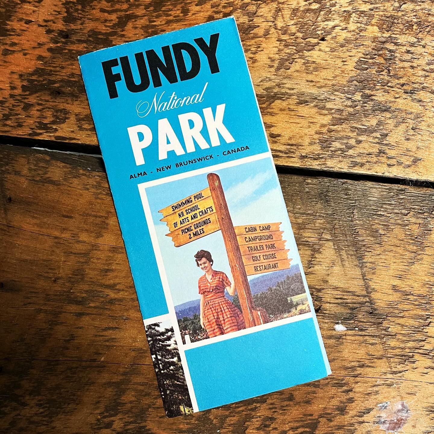 Vintage Fundy National Park Pamphlet (c1955)