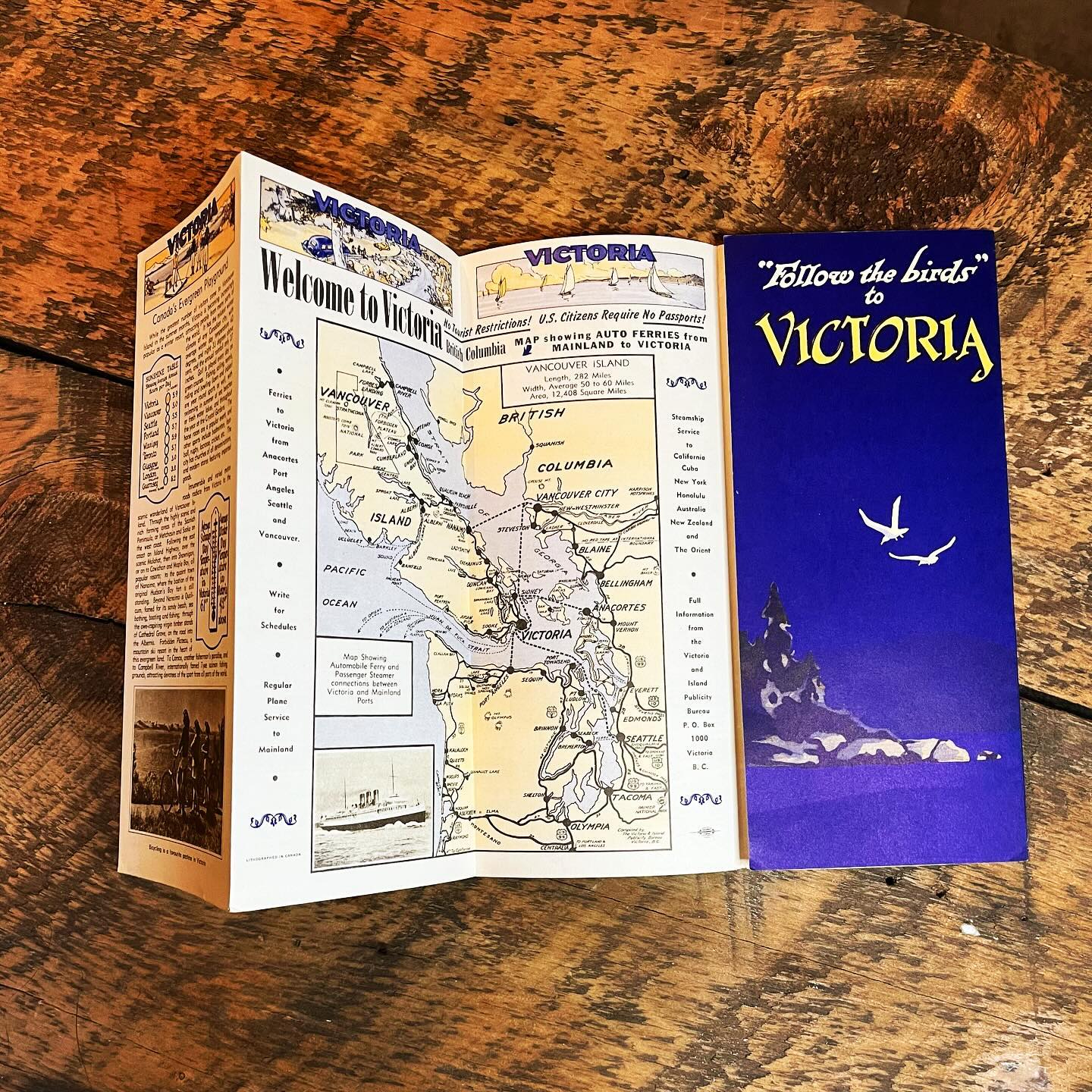 Vintage Victoria BC pamphlet worthy of framing (1920s)