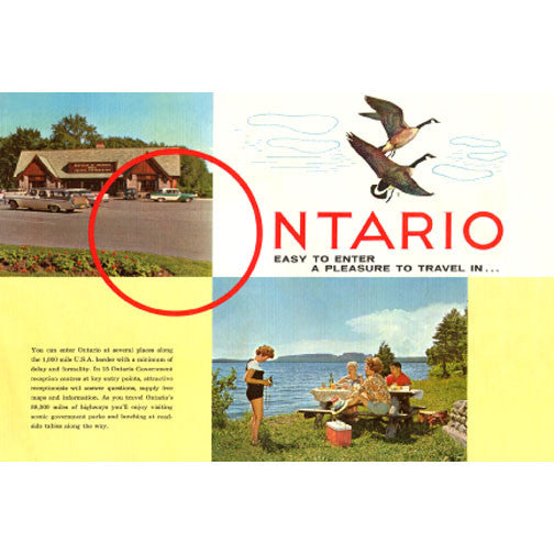 CCT0048 Ontario Tourism Booklet Page c1961 Postcard