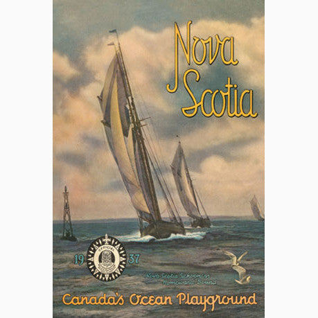 CCT0054 Nova Scotia Canada's Playground 1937 Postcard