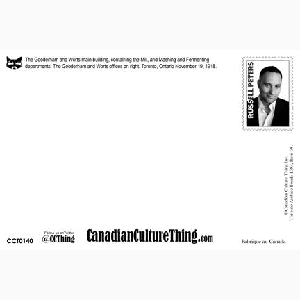 CCT0140 Gooderham and Worts Main Building Distillery Toronto 1918 Postcard