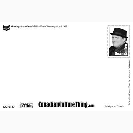 CCT0147 Greetings from Canada 1906 Fill-In Large Letter Postcard