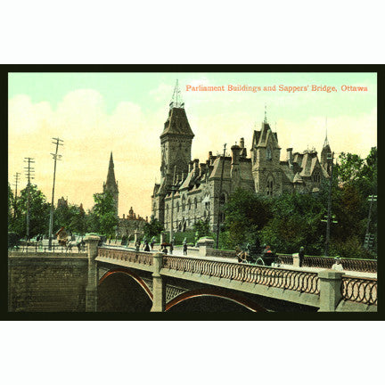 CCT0174 Original Parliament Buildings Ottawa c1900 Postcard