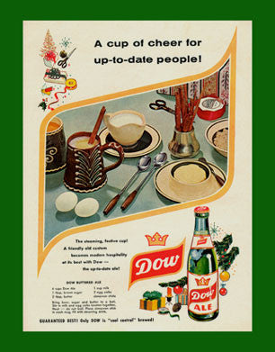 CCTXM0005 Dow Buttered Beer 1959 Ad Christmas Card