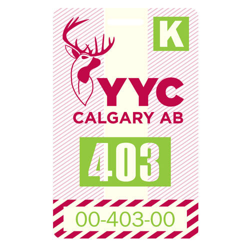 Luggage Tag - Calgary, Alberta - YYC
