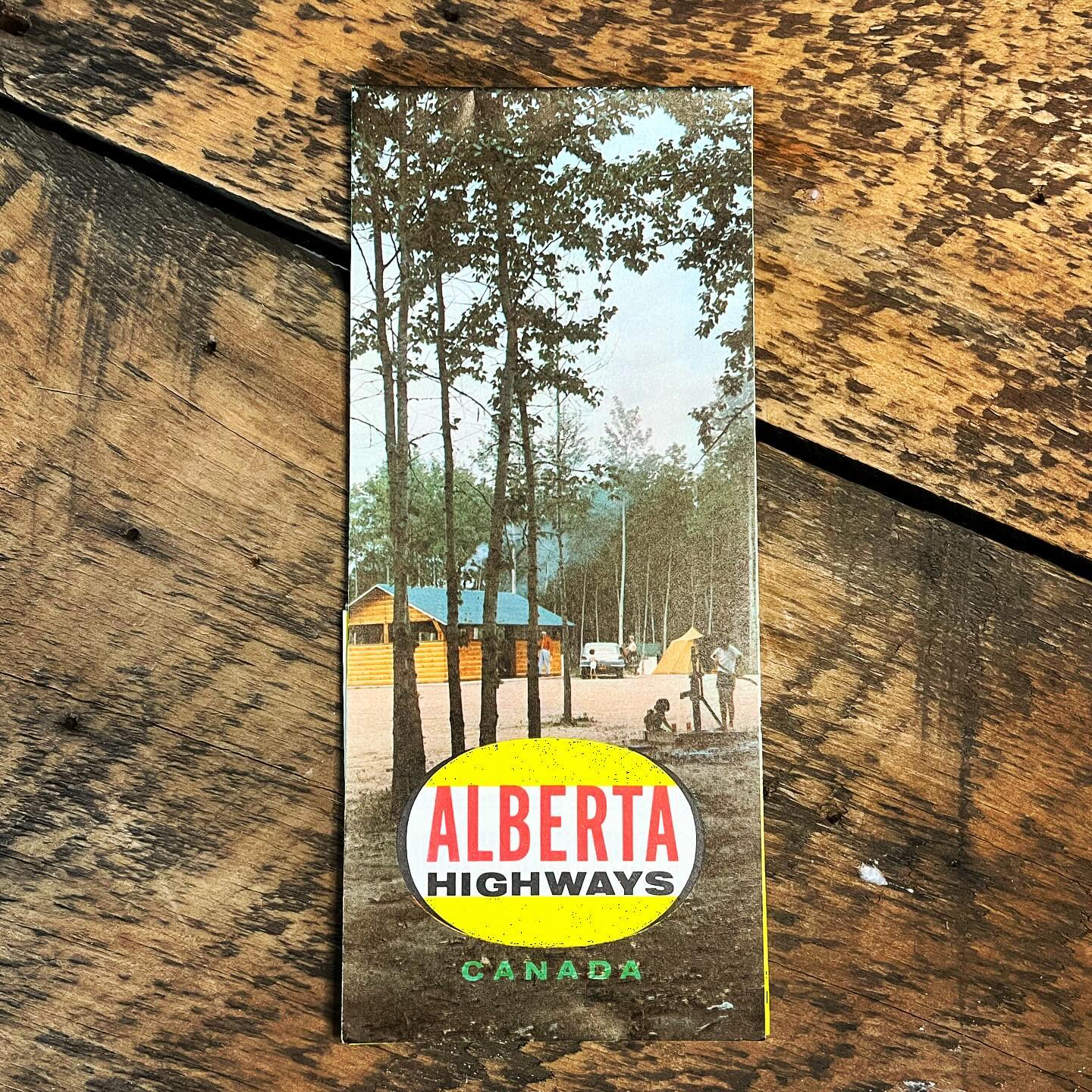 Vintage Alberta Highways Map (c1960)