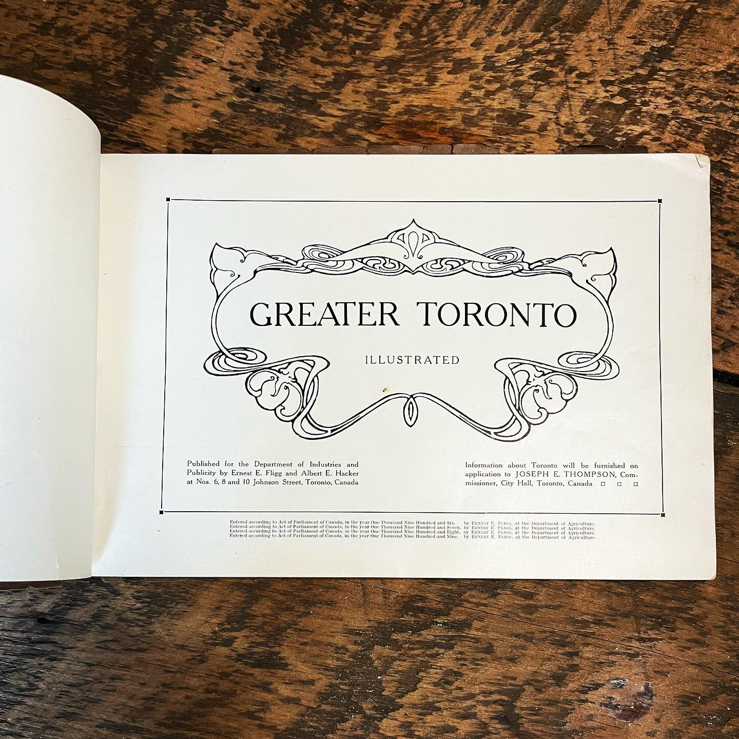 Vintage Greater Toronto c1909 Booklet