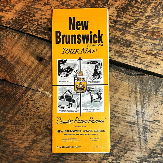 Vintage New Brunswick Tour Map (c1950)
