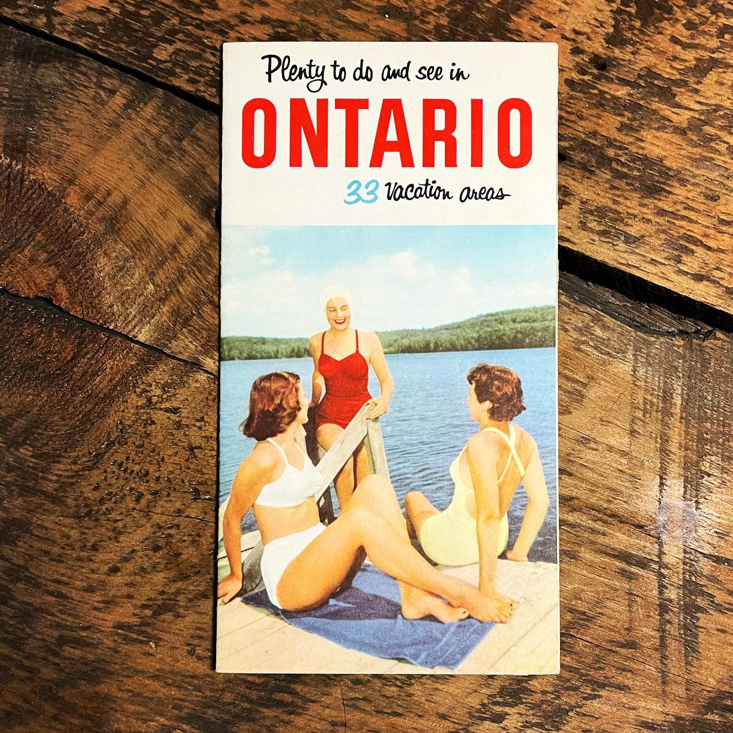 Vintage Plenty to See and Do in Ontario map (c1950).