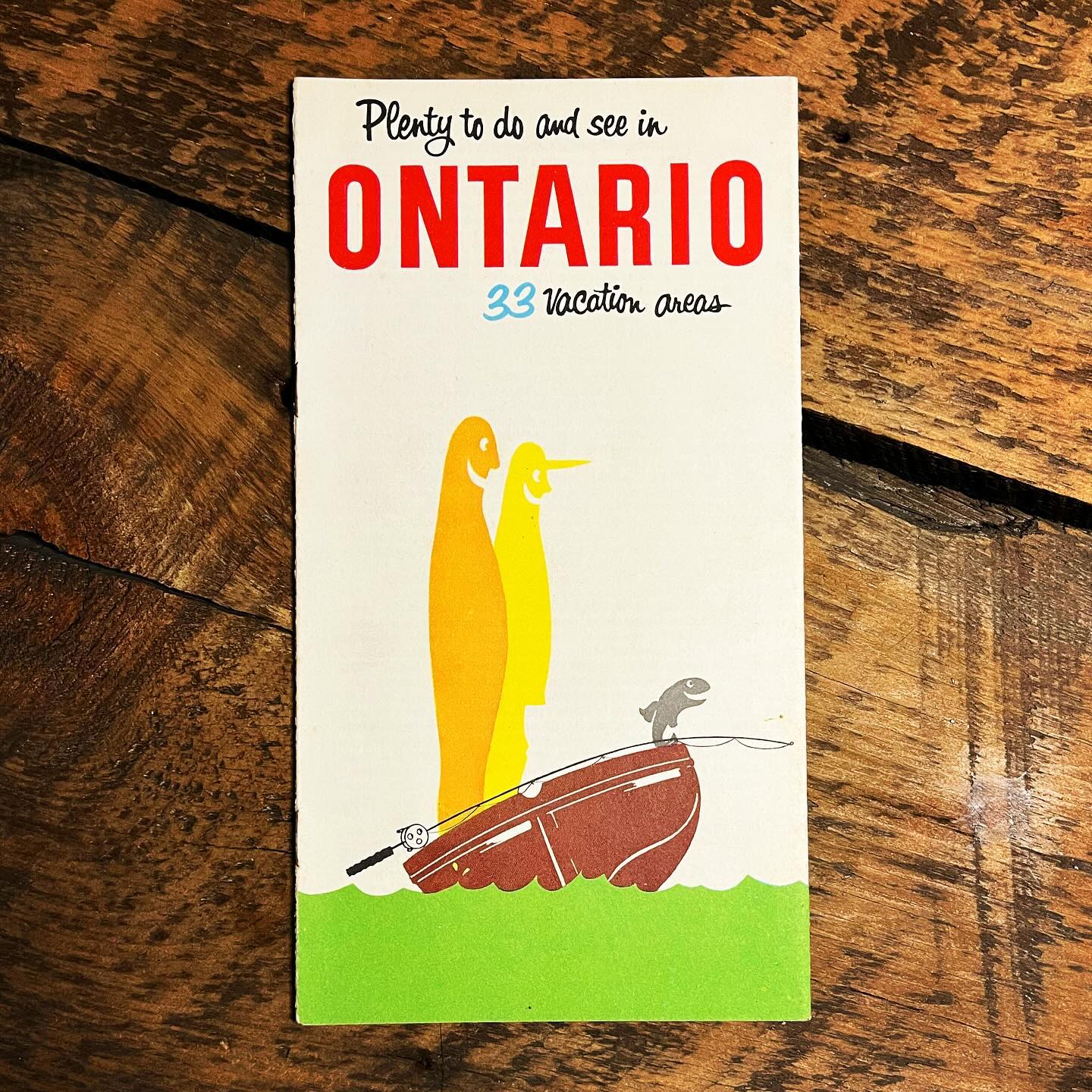 Vintage Plenty to See and Do in Ontario map (c1950).