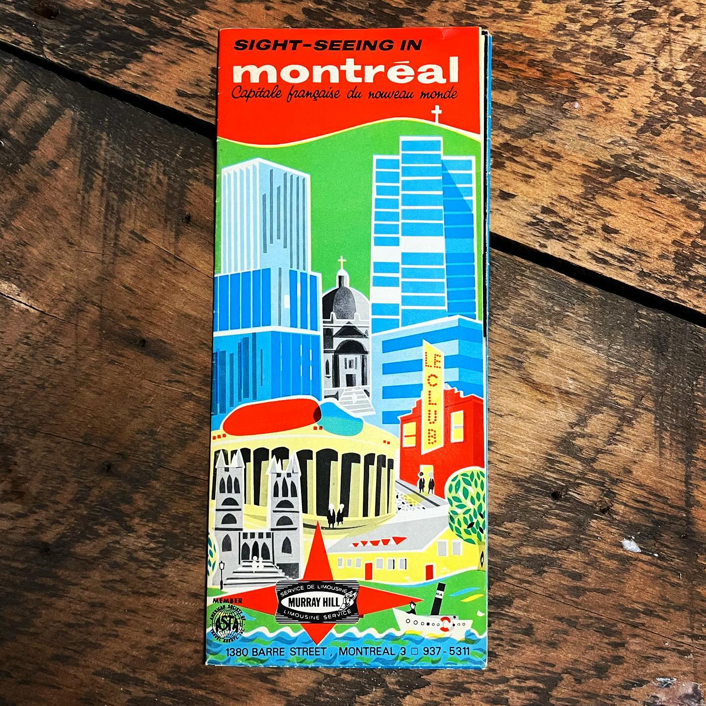 Vintage Sight-Seeing in Montreal Map