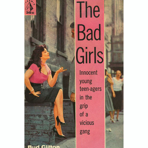 PC0002 Bad Girls Pulp Cover 1958 Postcard