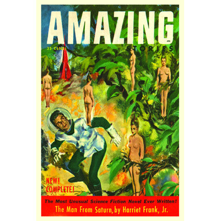 PC0014 Amazing Stories Magazine Cover 1953 Postcard