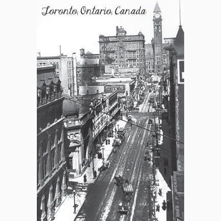 Downtown Toronto Bay Street north to Old City Hall circa 1912