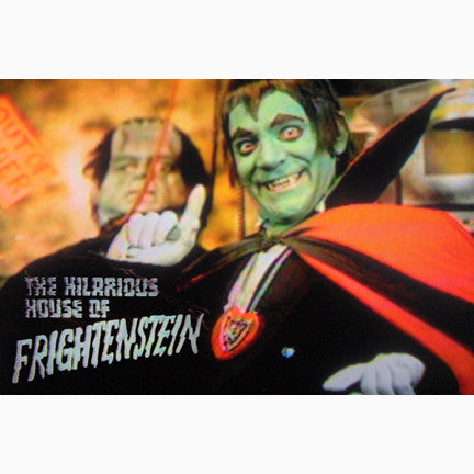 CCT0029 Hilarious House of Frightenstein The Count and Brucie 1971 Postcard