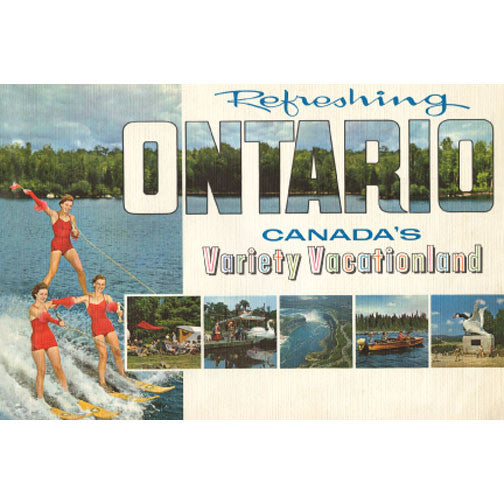 CCT0033 Refreshing Ontario Booklet Cover c1961 Postcard