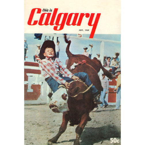 CCT0036 This is Calgary Magazine Cover with Bronco 1969 Postcard