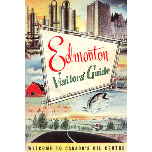 CCT0038 Edmonton Visitors Guide Cover c1952 Postcard