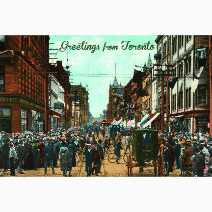 CCT0040 Yonge and King Toronto c1900 Tinted Postcard