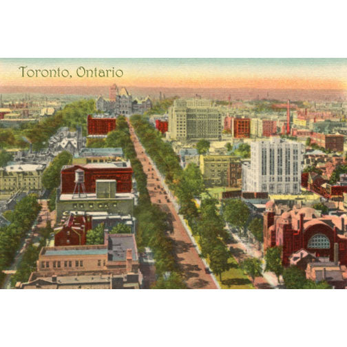 CCT0044 University Avenue Toronto Queens Park c1930 Postcard