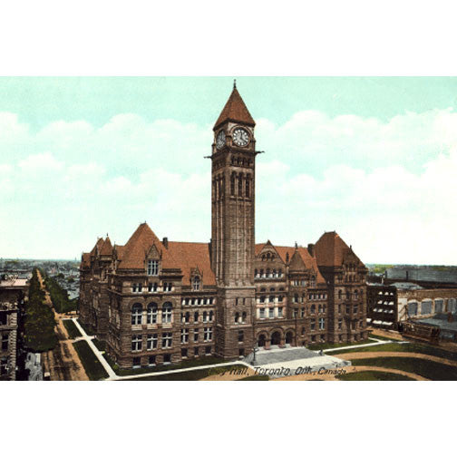 CCT0047 Toronto Old City Hall Queen and Bay c1919 Postcard