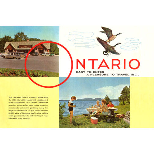CCT0048 Ontario Tourism Booklet Page c1961 Postcard