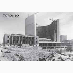 CCT0069 Toronto New City Hall Construction 1964 Postcard