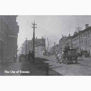 CCT0071 Flatiron Front and Wellington and Church Toronto c1890 Postcard