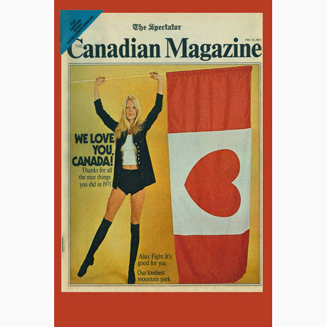 CCT0077 The Spectator's Canadian Magazine Cover Hamilton 1972 Postcard