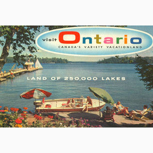 CCT0078 Visit Ontario Tourist Booklet Cover c1960 Postcard