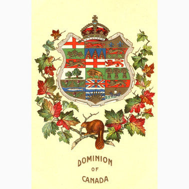 CCT0100 Dominion of Canada Crest c1909 Postcard