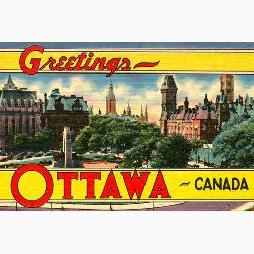 CCT0106 Greetings from Ottawa c1951 Postcard