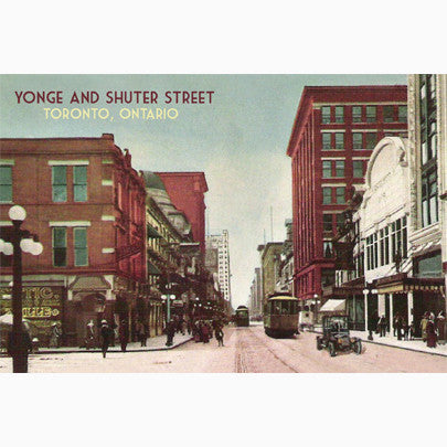 CCT0125 Yonge and Shuter Streets Toronto c1915 Postcard