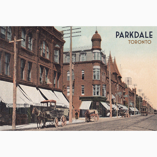 CCT0126 Queen Street West Parkdale Toronto c1900 Postcard