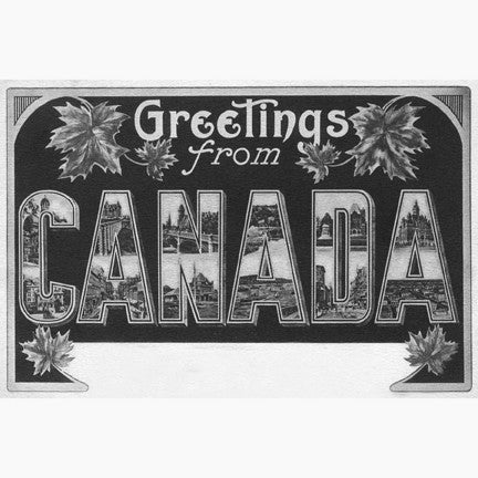 CCT0147 Greetings from Canada 1906 Fill-In Large Letter Postcard