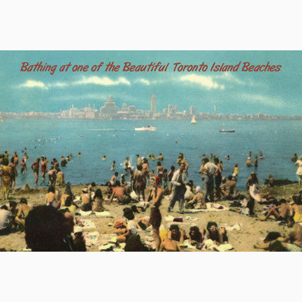 CCT0150 Toronto Island Beach c1950 Postcard