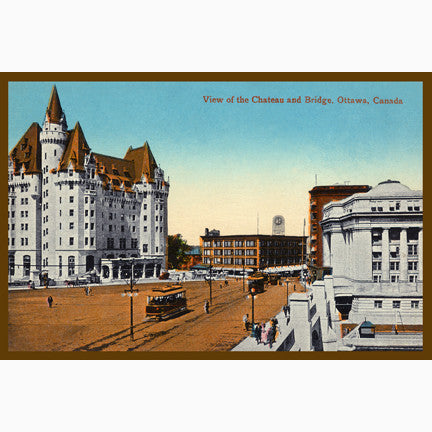 CCT0151 Rideau St and Chateau Laurier Ottawa c1912 Postcard