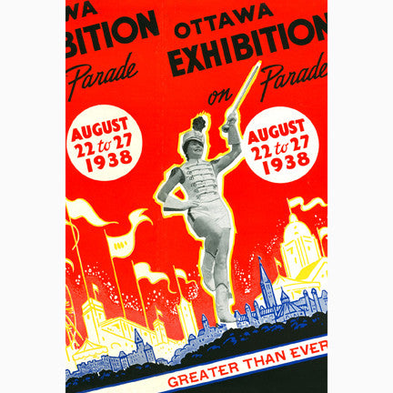 CCT0152 Ottawa Exhibition on Parade 1938 Postcard