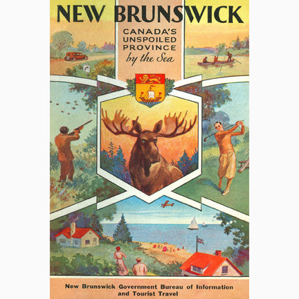 CCT0156 New Brunswick Canada's Unspoiled Province 1932 Postcard