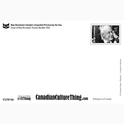 CCT0156 New Brunswick Canada's Unspoiled Province 1932 Postcard