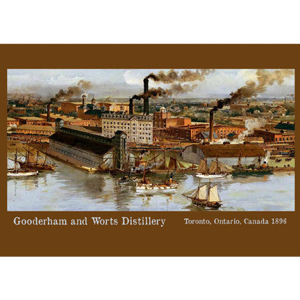 CCT0157 Gooderham and Worts Distillery Illustration 1896 Postcard