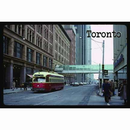 CCT0167 PCC Streetcar on Queen Street at Yonge St Toronto 1979 Postcard
