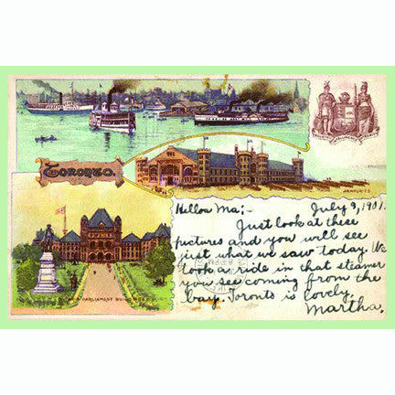 CCT0170 Toronto Postcard with Inscription 1901 Postcard