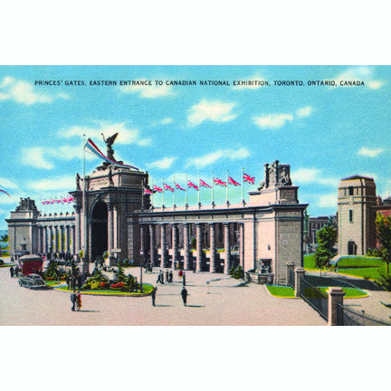 CCT0176 Princes' Gates at the CNE c1946 Postcard