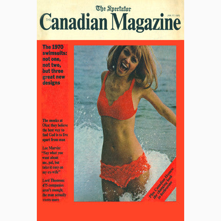 CCT0180 Spectator's Canadian Magazine Cover 1970 Postcard
