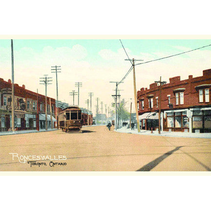 CCT0181 Streetcar at Dundas West and Roncesvalles Toronto Postcard
