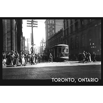 CCT0195 TTC Streetcar Ad 1936 Toronto Postcard