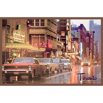 CCT0198 Yonge Street 1964 Toronto Postcard